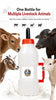 Calf Feeding Bottle 2.5L with Rubber Nipple and Handle | Heavy Duty Livestock Milk Feeder for Cow Buffalo Goat Sheep Dairy Farm Use, Pack of 2