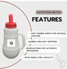 Calf Feeding Bottle 2.5L with Rubber Nipple and Handle | Heavy Duty Livestock Milk Feeder for Cow Buffalo Goat Sheep Dairy Farm Use, Pack of 2