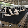 Cow Mat 8x5 Ft 30mm Thick EVA Rubber Flooring Mat for Dairy Farm, Anti Slip Waterproof Buffalo & Cattle Mat, Heavy Duty Livestock Bedding Sheet, Black