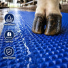 Cow Mat 8x5 Ft 30mm Thick EVA Rubber Flooring Mat for Dairy Farm, Anti Slip Waterproof Buffalo & Cattle Mat, Heavy Duty Livestock Bedding Sheet, Blue