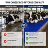 Cow Mat 8x5 Ft 30mm Thick EVA Rubber Flooring Mat for Dairy Farm, Anti Slip Waterproof Buffalo & Cattle Mat, Heavy Duty Livestock Bedding Sheet, Blue