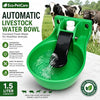 Automatic Cow Drinking Water Bowl 1.5L Auto Refill Livestock Water Dispenser for Buffalo, Cattle, Horses, Sheep & Goats Heavy Duty Farm Water Trough