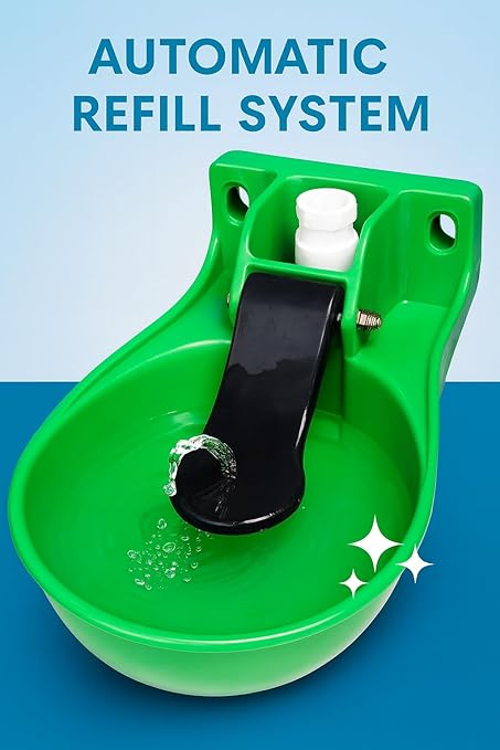 Automatic Cow Drinking Water Bowl 1.5L Auto Refill Livestock Water Dispenser for Buffalo, Cattle, Horses, Sheep & Goats Heavy Duty Farm Water Trough