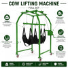 Cow Lifting Machine Full Set with Heavy Duty Gearbox, 1000kg Capacity Animal Lifting Machine, Mild Steel Cattle Standing Assist Hoist for Cow Buffalo Rehabilitation and Handling