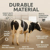 Anti Kick Bar for Cow and Buffalo Adjustable Stainless Steel Milking Safety Bar Heavy Duty Animal Kick Stop Tool with Rubber Padded Ends | Adjustable push-button locking system, Rust-resistant silver finish, Safe milking and veterinary handling